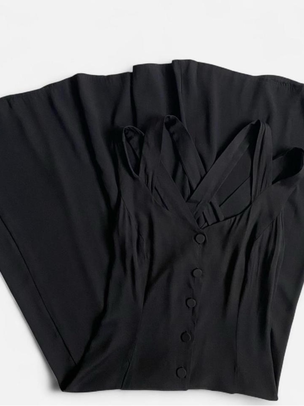 Vintage 90s classic black sleeveless dress